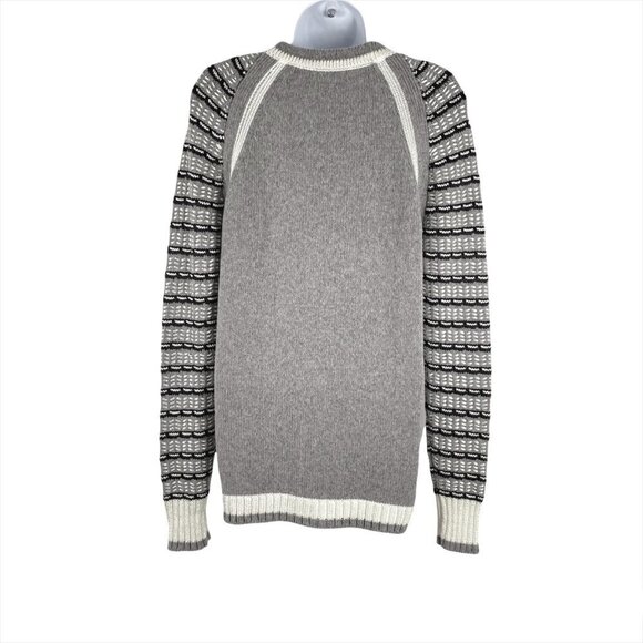 Prabal Gurung Grid Stitch Cardigan Sweater Wool Nylon NWT Women's Small - Picture 4 of 8